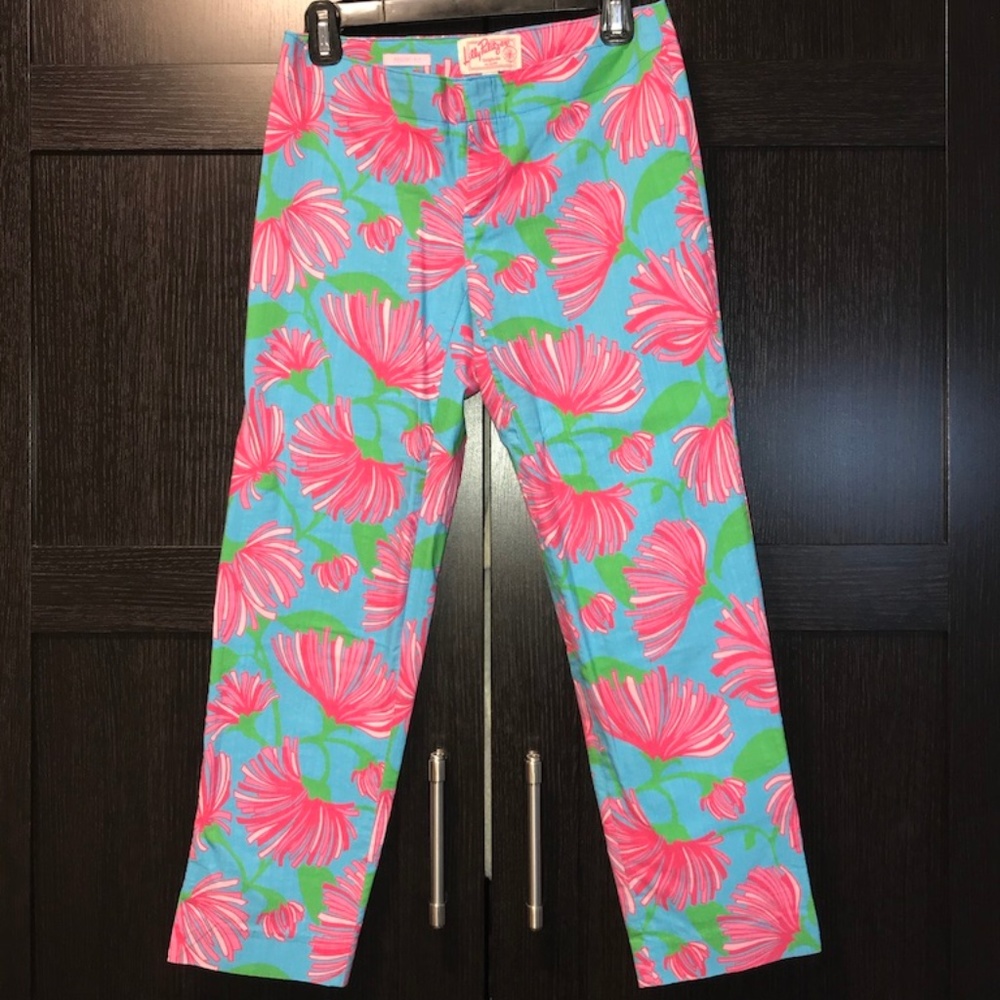 Original Lilly Pulitzer Printed Pants Size 0